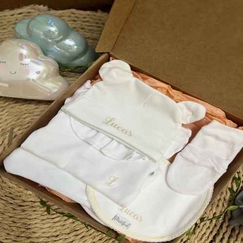 Set 5 piezas algodón blanco 2