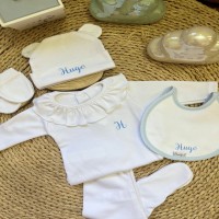 Set 5 piezas algodón blanco