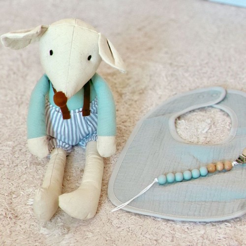 Pack regalo ratita, chupetero y babero