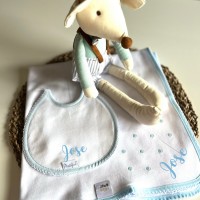 Pack ratita, babero y muselina