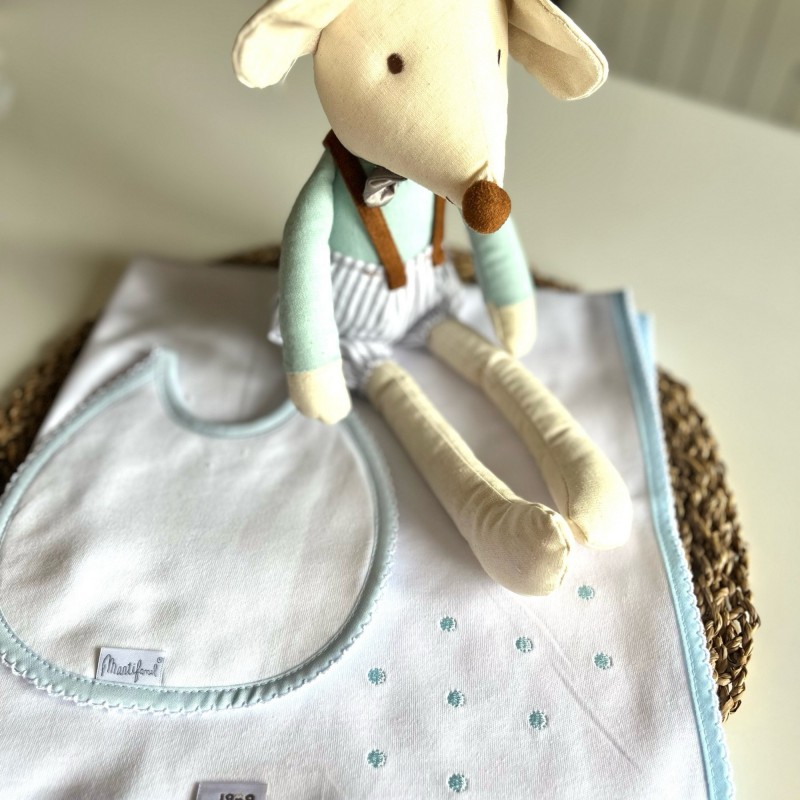 Pack ratita, babero y muselina