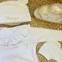 Set 5 piezas algodón blanco